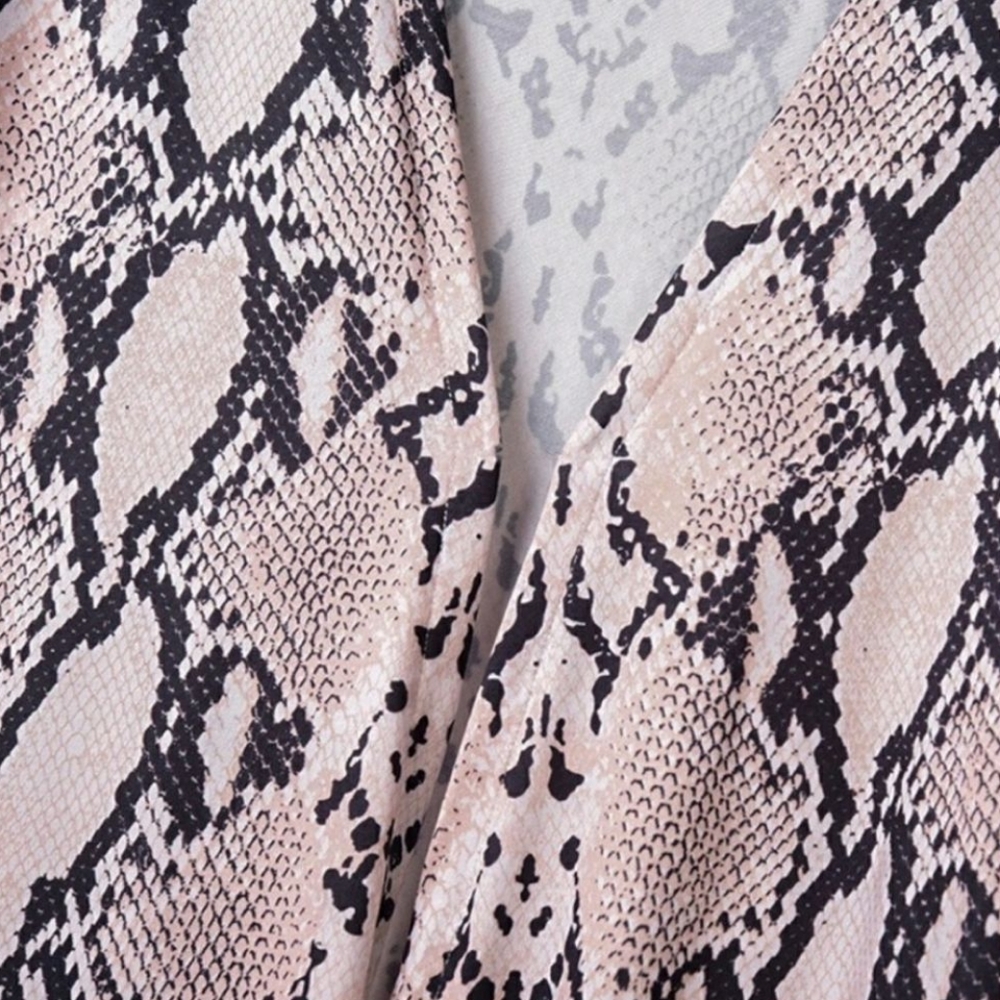 Pink Snakeprint Opened Kimono / Cardigan / Duste - Picture 7 of 8